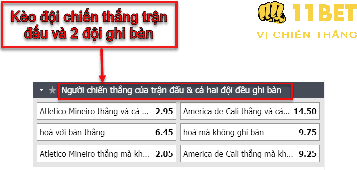 11BET Kèo đội chiến thắng trận đấu và 2 đội ghi bàn là gì? Mẹo cá cược bạn nên biết